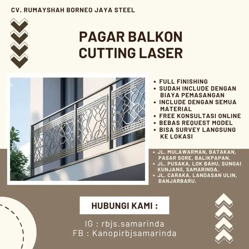 PAGAR BALKON CUTTING LASER