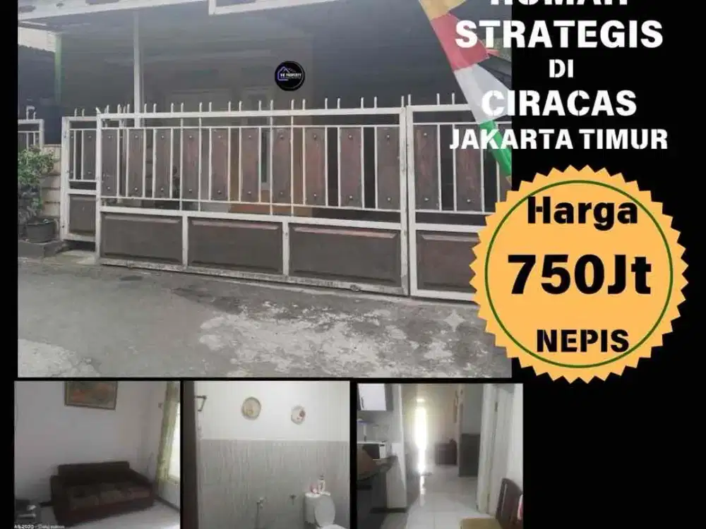 Rumah Lokasi Strategis 2 menit LRT ciracas