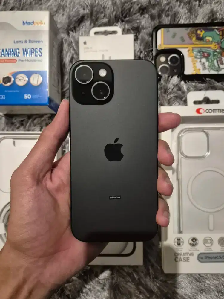 Iphone 15 256GB Black Ibox Garansi On Panjang