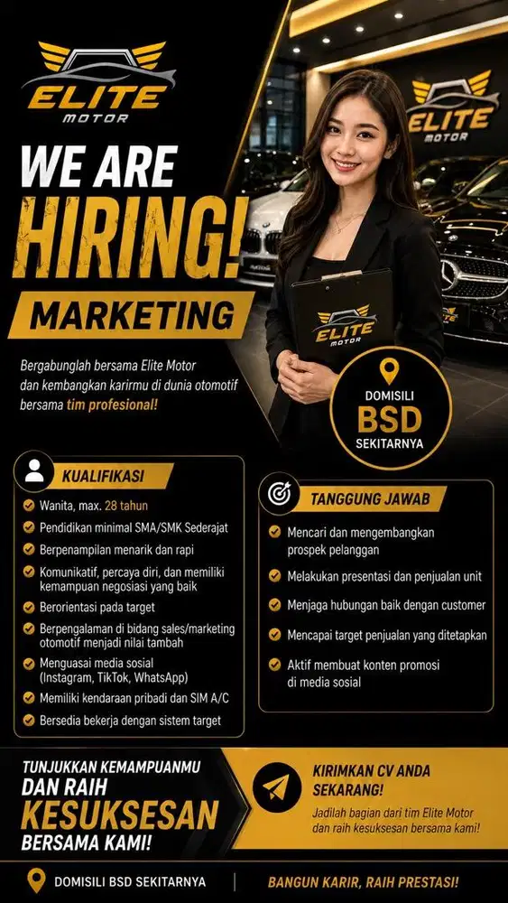 LOWONGAN KERJA MARKETING OTOMOTIF