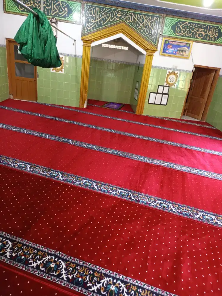 Karpet Masjid Benang Import Buatan Lokal - Maulana 12mm Gratis Pasang