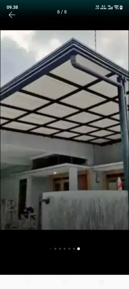 Atap bocor atap baja ringan terpasang kanopi dll