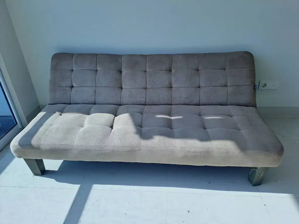 Sofa bed warna coklat