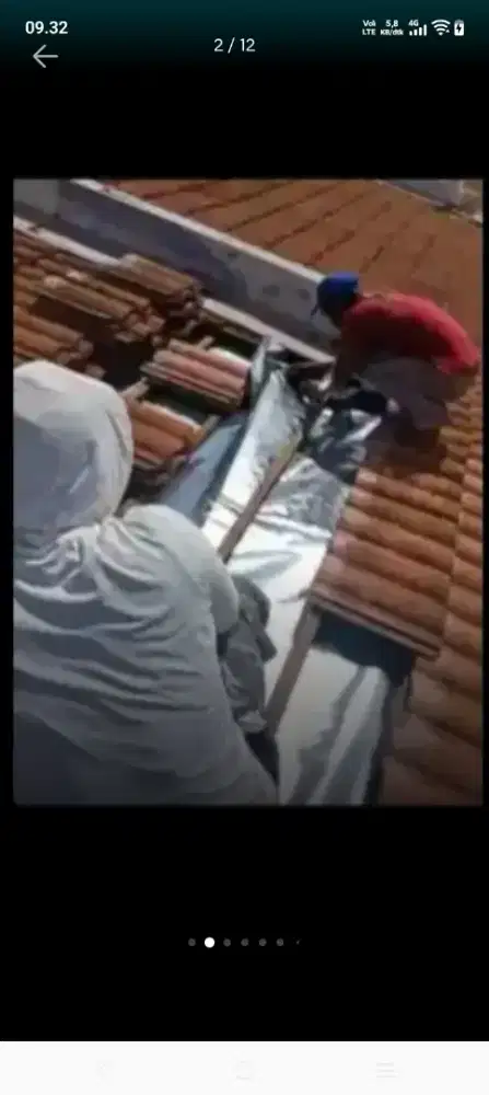 Atap bocor kanopi atap baja ringan terpasang dll