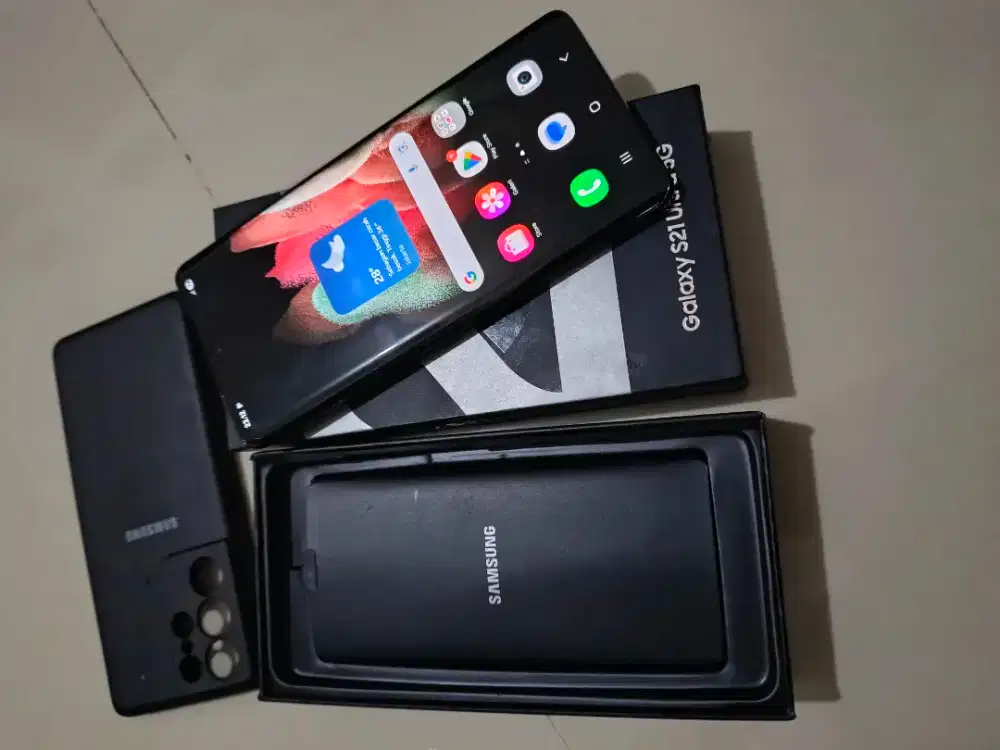Samsung S21 ultra 16/512 Sein fullset mlusss like new jossw
