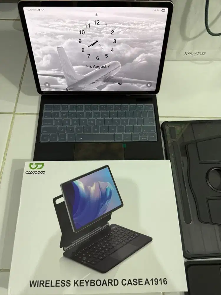 SAMSUNG TAB S8 5G PINK FULLSET ORIGINAL BANYAK BONUS
