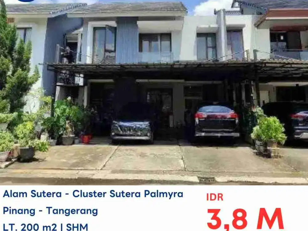 LELANG RUMAH TINGGAL DI SUTERA PALMYRA PERUMAHAN ALAM SUTERA SERPONG TANGERANG SELATAN