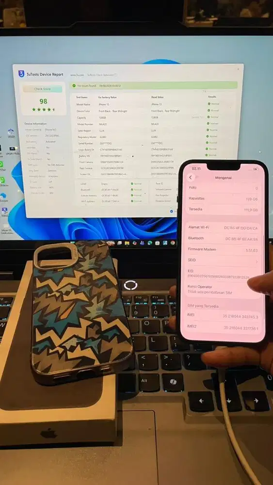 IPHONE 13 128 MIDNIGHT EX INTER ALL PROVIDER (SEMUA KARTU BISA)