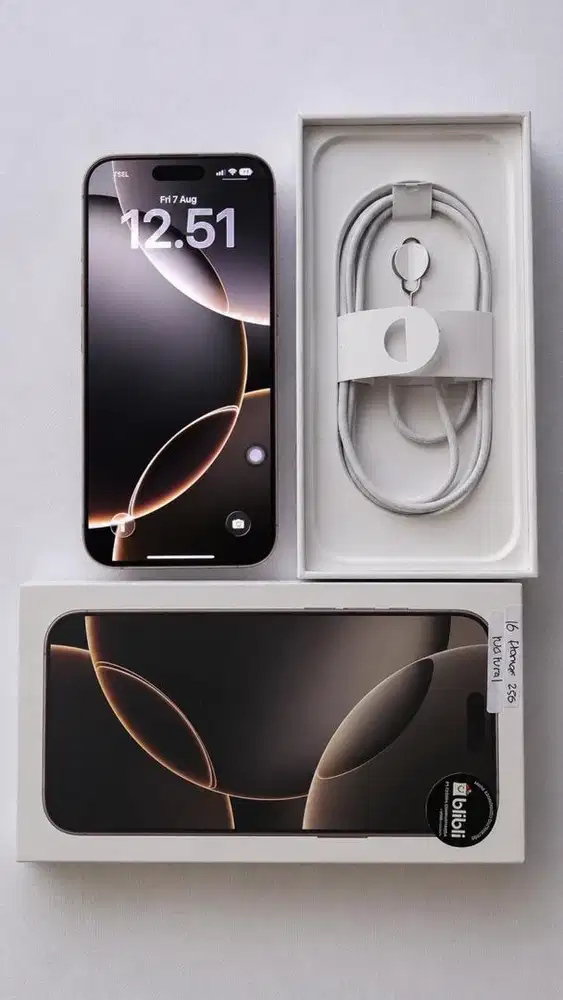 Pemakaian Pribadi Iphone 16 Pro Max 256 GB Natural Titanium