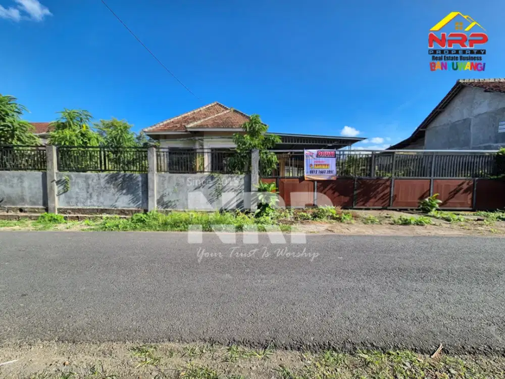 DIJUAL TANAH BONUS BANGUNAN DI BANGOREJO – BANYUWANGI