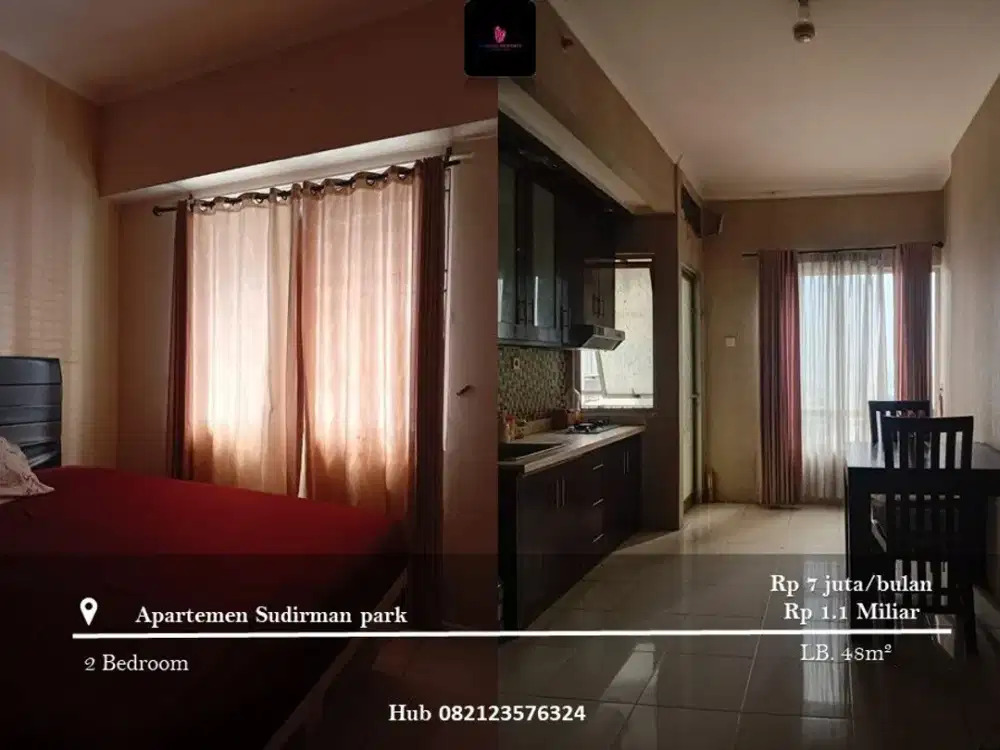 Dijual dan Disewakan Apartement Sudirman Park High Floor 2BR Semi Furnished