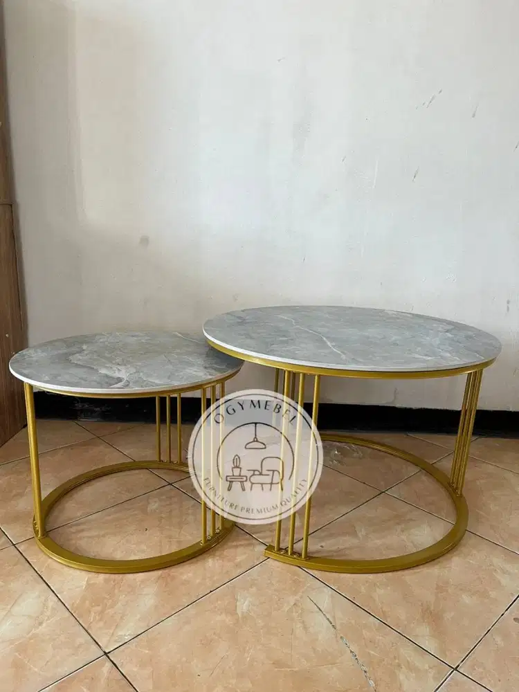READY MEJA RUANG TAMU MARMER 2IN1