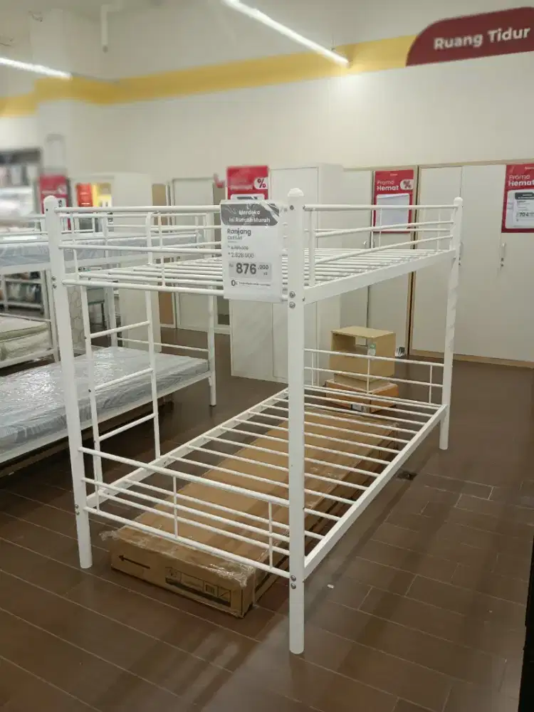 Obral ranjang tingkat anti karat / ranjang besi