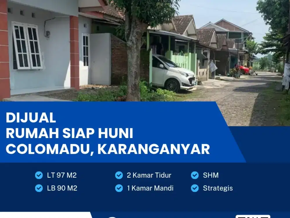 Dijual Rumah Minimalis Lokasi Super Strategis Colomadu, Karanganyar Luas 97m2