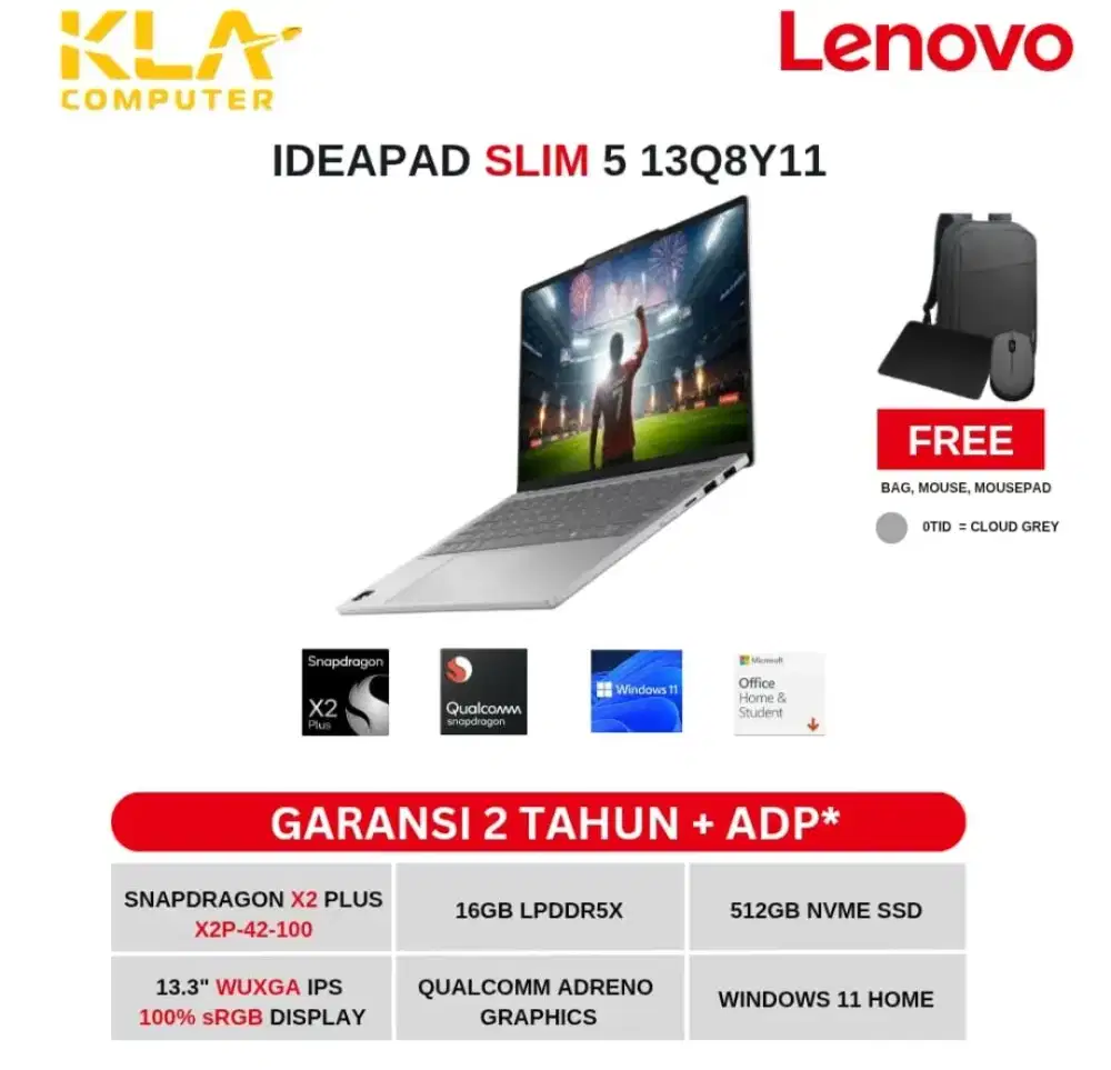 Lenovo Ideapad Slim 5 Promo cicilan bunga 0% di KLA Komputer Mataram