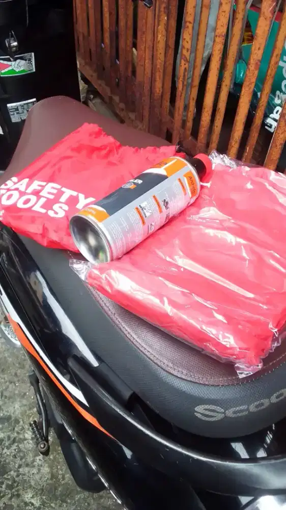Jas Ujan Stelan ..+ Cairan Tubles buat tmbal..bisa pompa