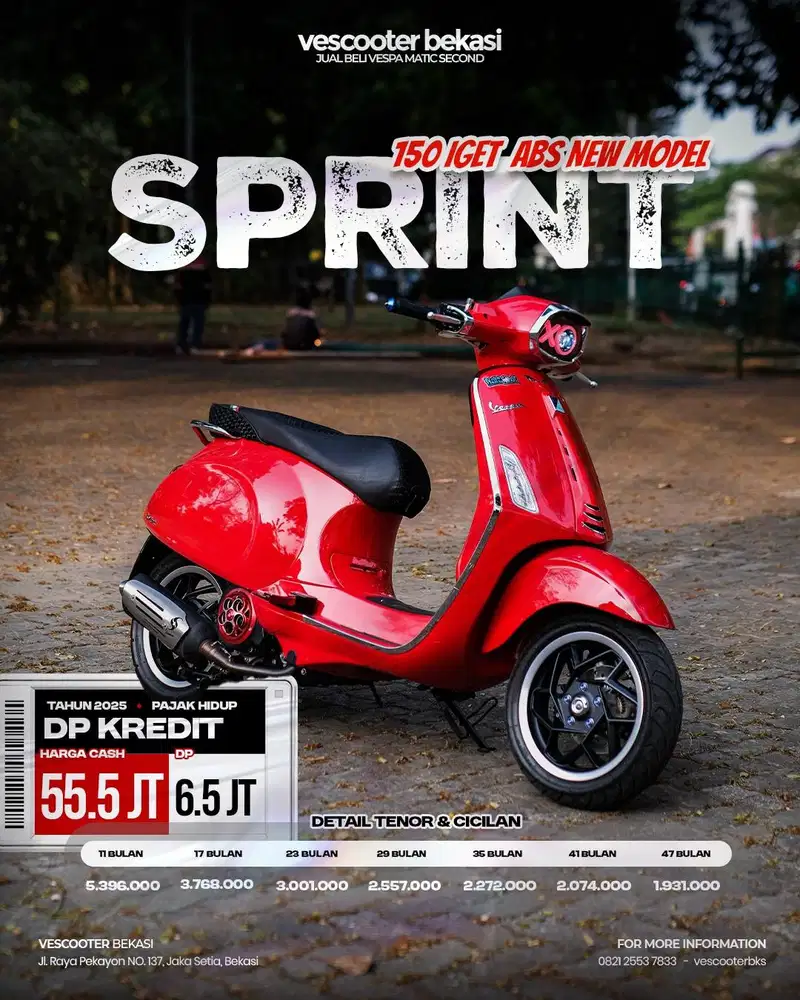 PIAGGIO VESPA MATIC SPRINT 150 IGET ABS FACELIFT 2025