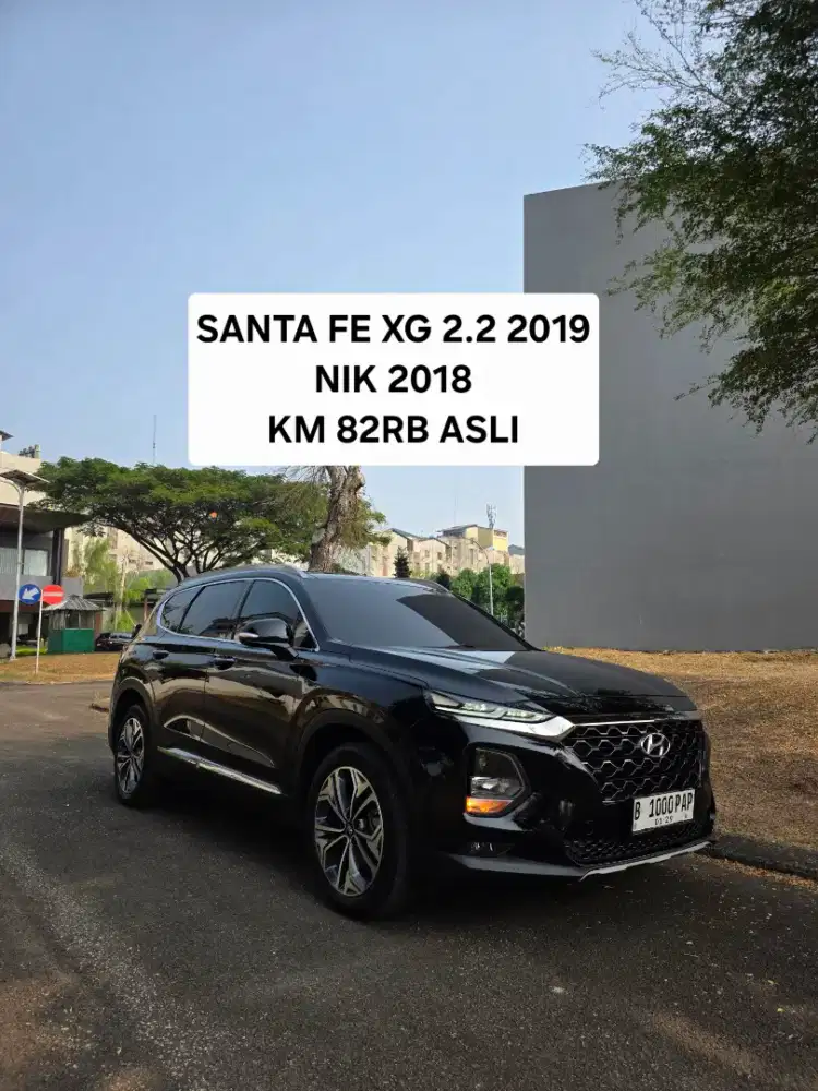 Km 82rb Asli Hyundai Santafe 2.2 XG 2019 nik 2018