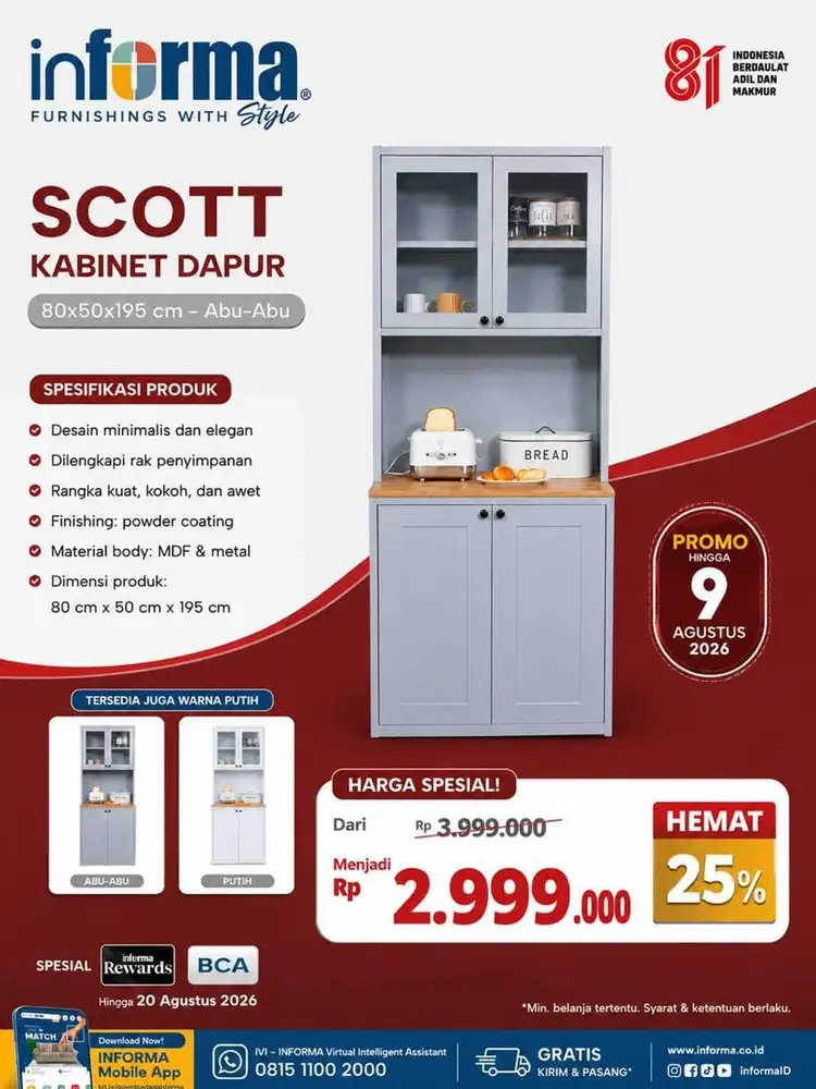 Cabinet dapur metal