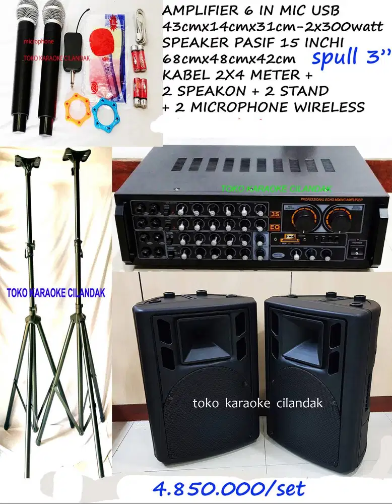 paket speaker 15 inch cocok buat karaoke acara keluaega