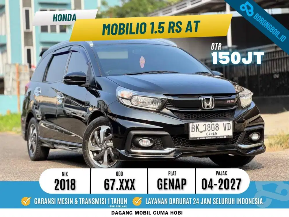 Honda Mobilio Rs 1.5 Cvt 2018 Bensin