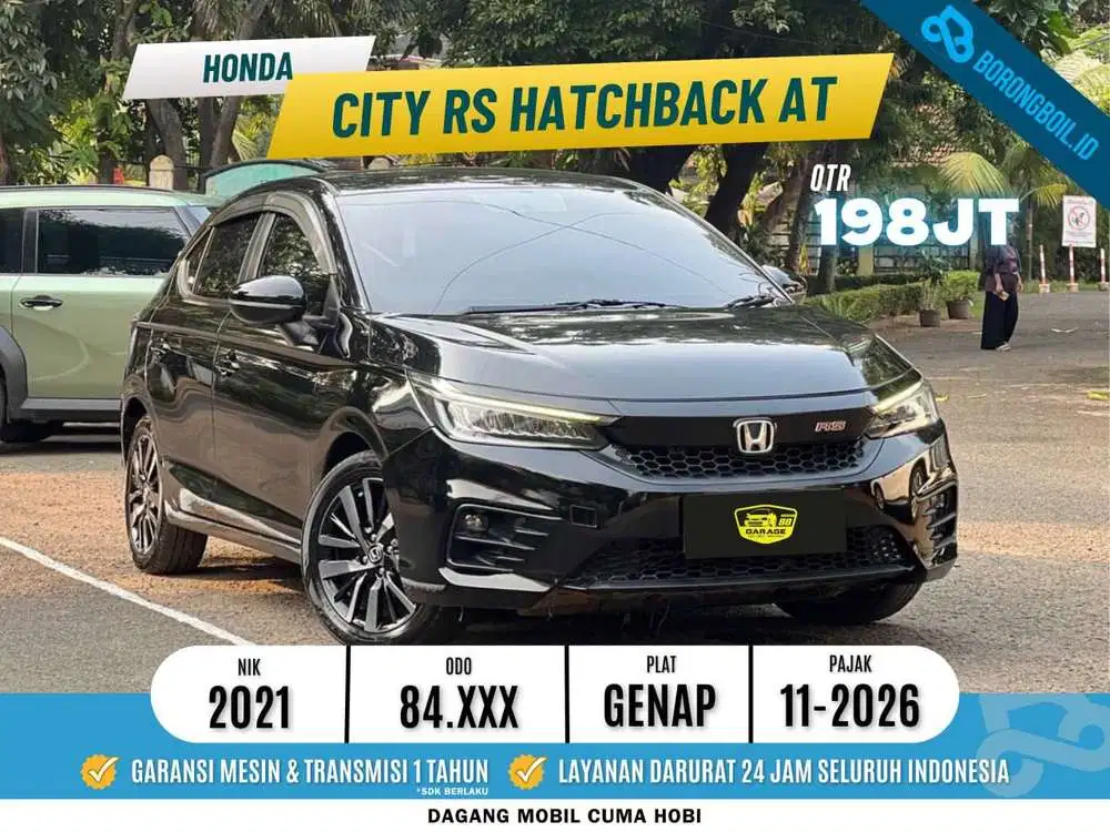 TERMURAH HONDA CITY HB 1.5L RS CVT AT 2021 HITAM