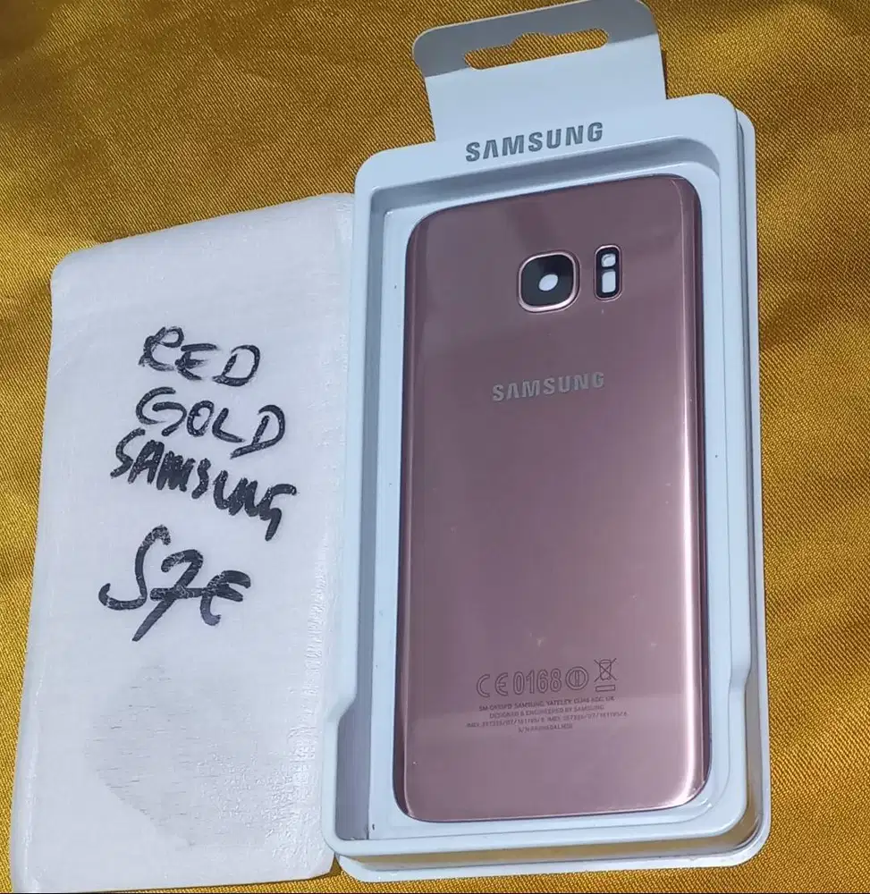 Back DoorHP Samsung S7Edge O8I3 IO7 55OOO warna Rose Gold,ada tutup