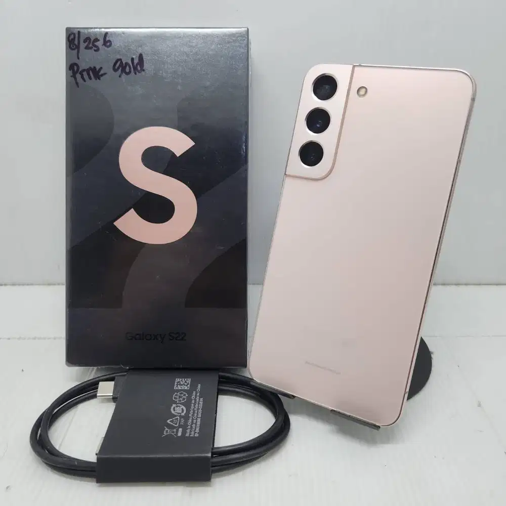 MULUS 99% MULUS SAMSUNG GALAXY S22  5G 8/256 PINK GOLD EX SEIN NO MINU