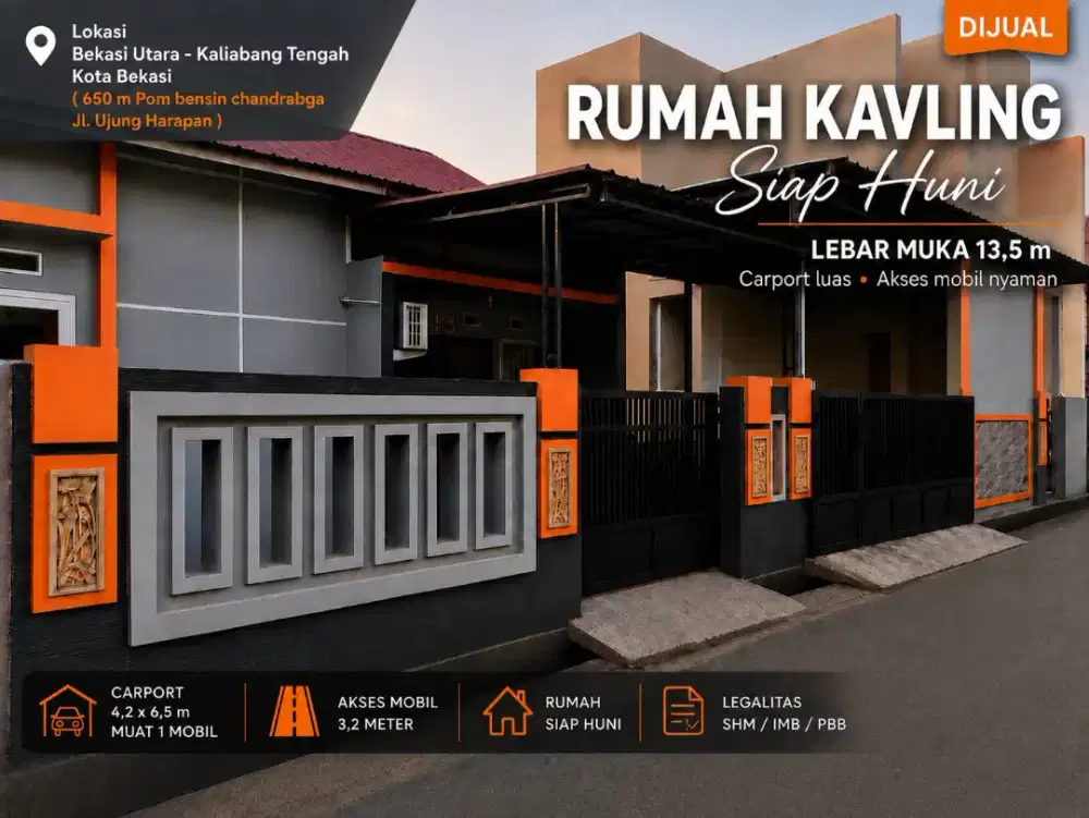 Rumah murah full renovasi siap huni, Kaliabang Tengah