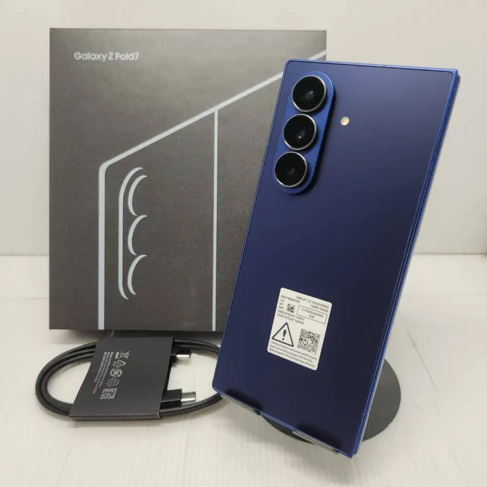 SAMSUNG GALAXY Z FOLD 7 5G 12/256 BLUE SHADOW SEIN RESMI LENGKAP MULUS