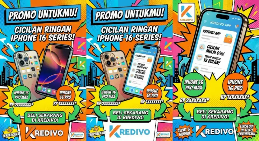 IPHONE NEW DAN SECOND SUDAH BISA KRIDIT DENGAN KREDIVO