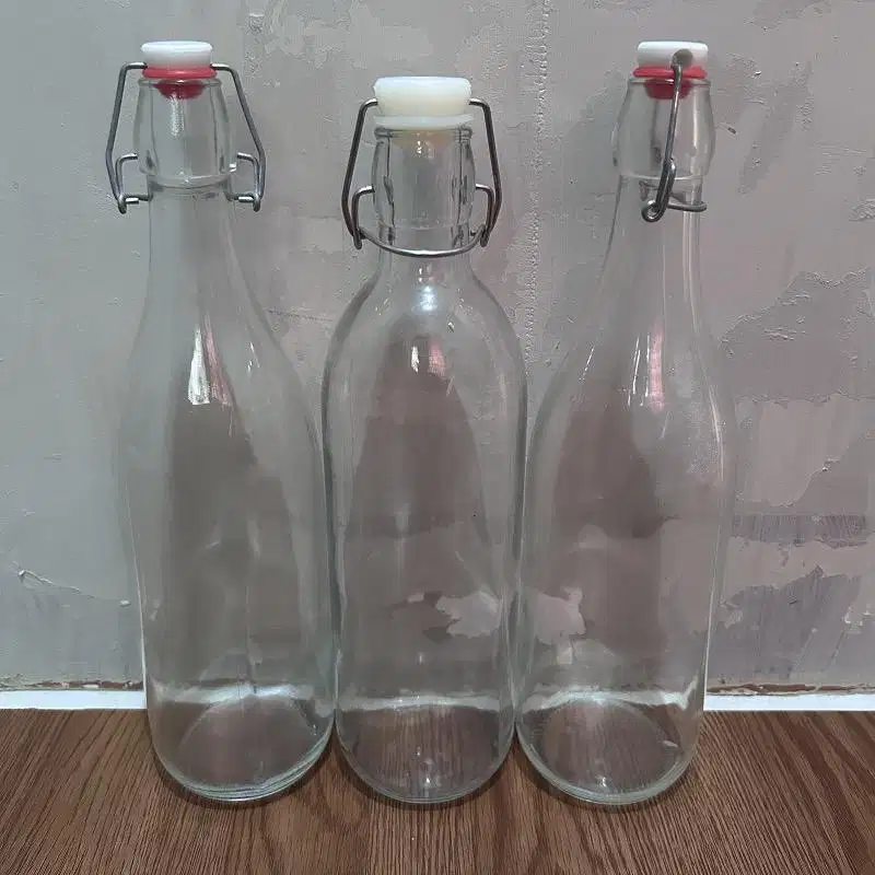 Botol Beling atau Kaca 1 Liter (3 Botol)