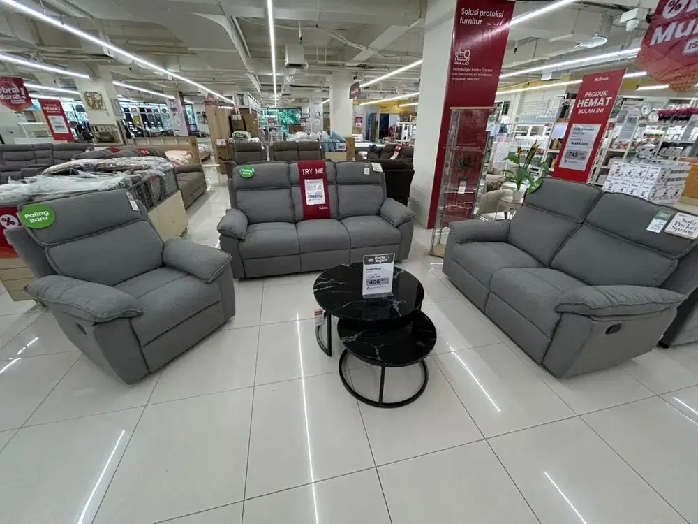 PROMO SOFA SET RECLINER MINIMALIS