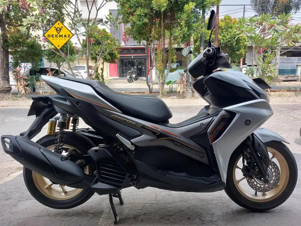 (DP 300 Rb)‼️ Aerox ABS Keyless Connected Silver 2022 Cash & Kredit