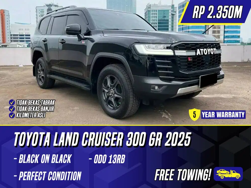 Toyota Land Cruiser 300 GR 2025 Black Hitam LC LC300 300GR GRS S