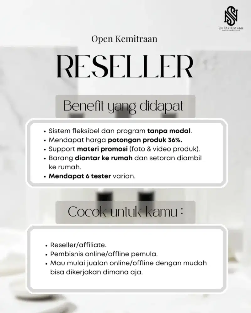 Membuka program usaha tanpa modal