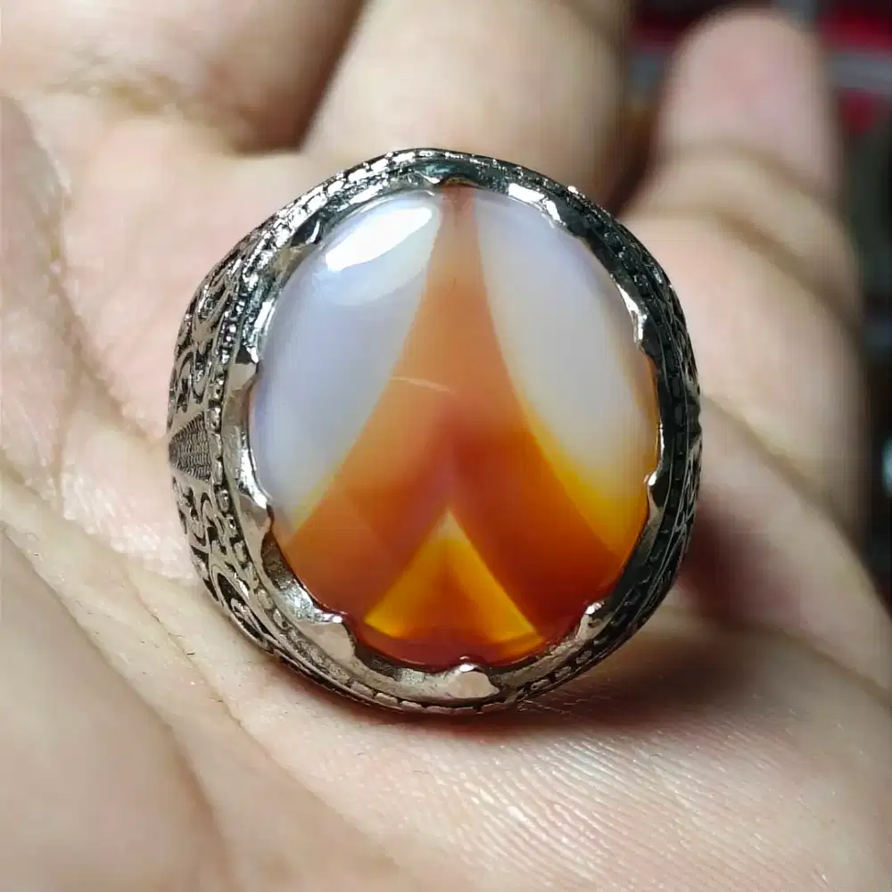 Natural batu cincin bunder cristal AGEMAN collection terbaik
