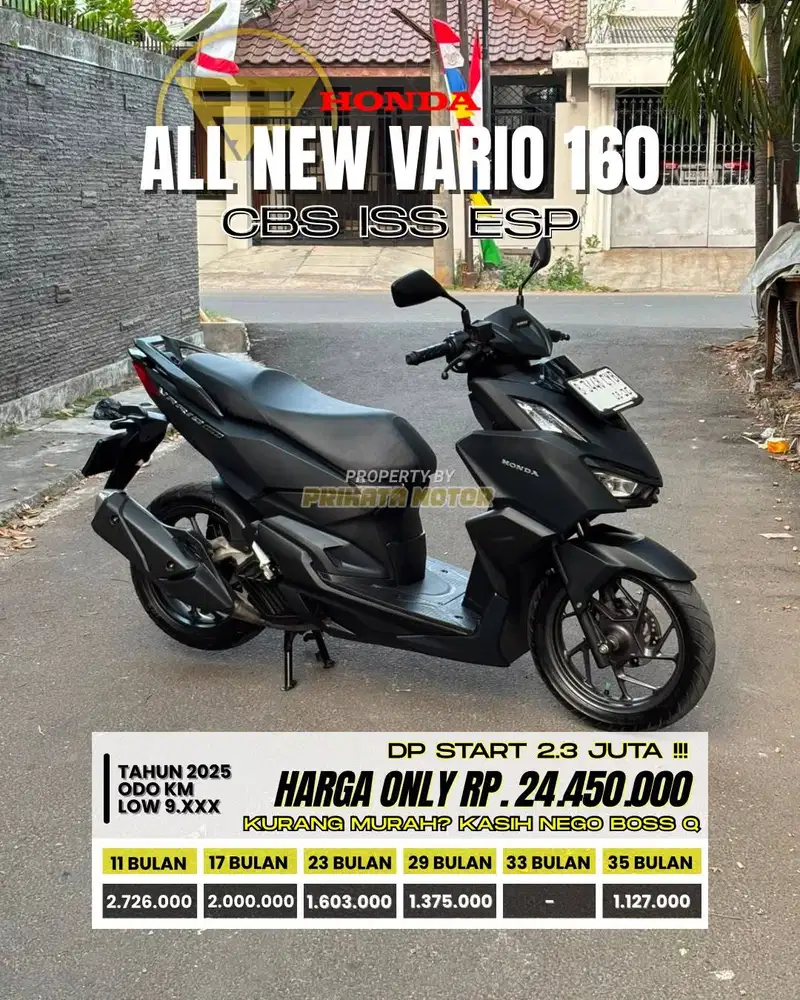 HONDA ALL NEW VARIO 160 CBS ISS ESP 2025 !!!