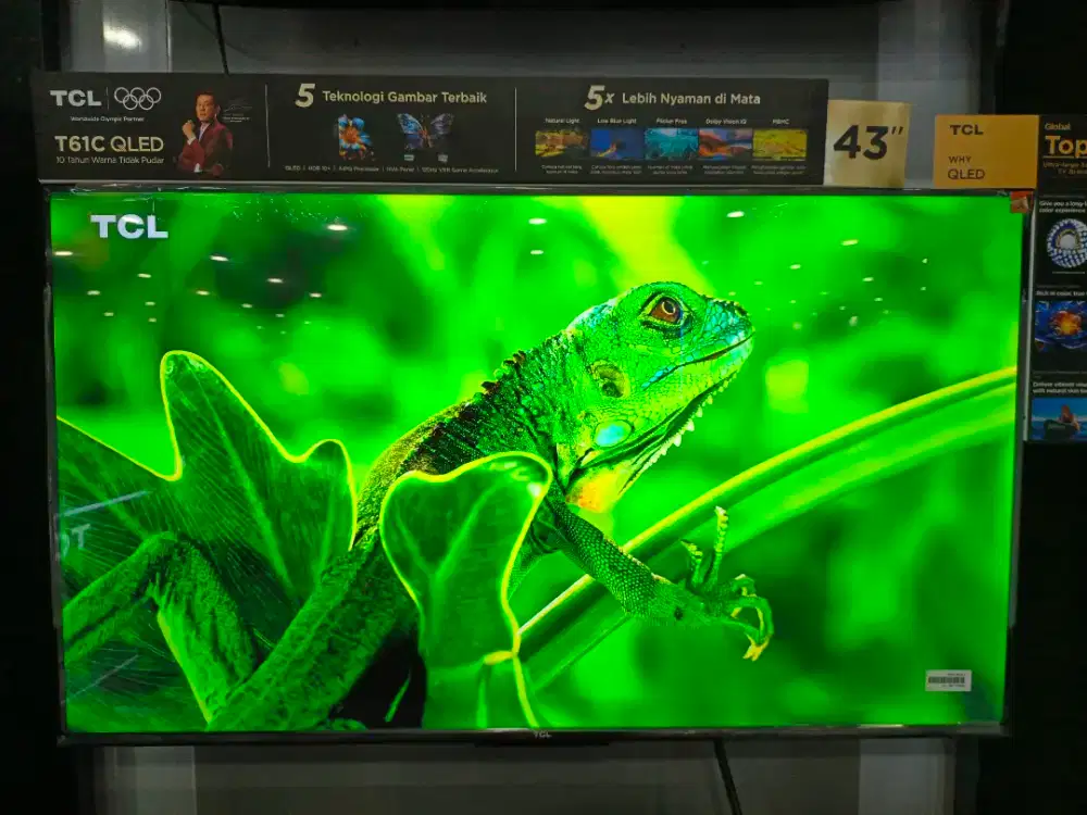 Kredit led TV TCL 43 inc google TV promo tanpa dp