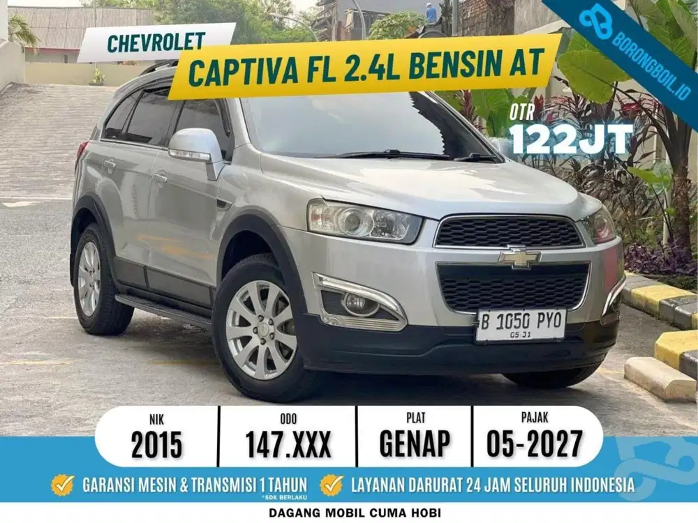 TERMURAHH Chevrolet Captiva FL 2.4L Bensin 2015 Silver