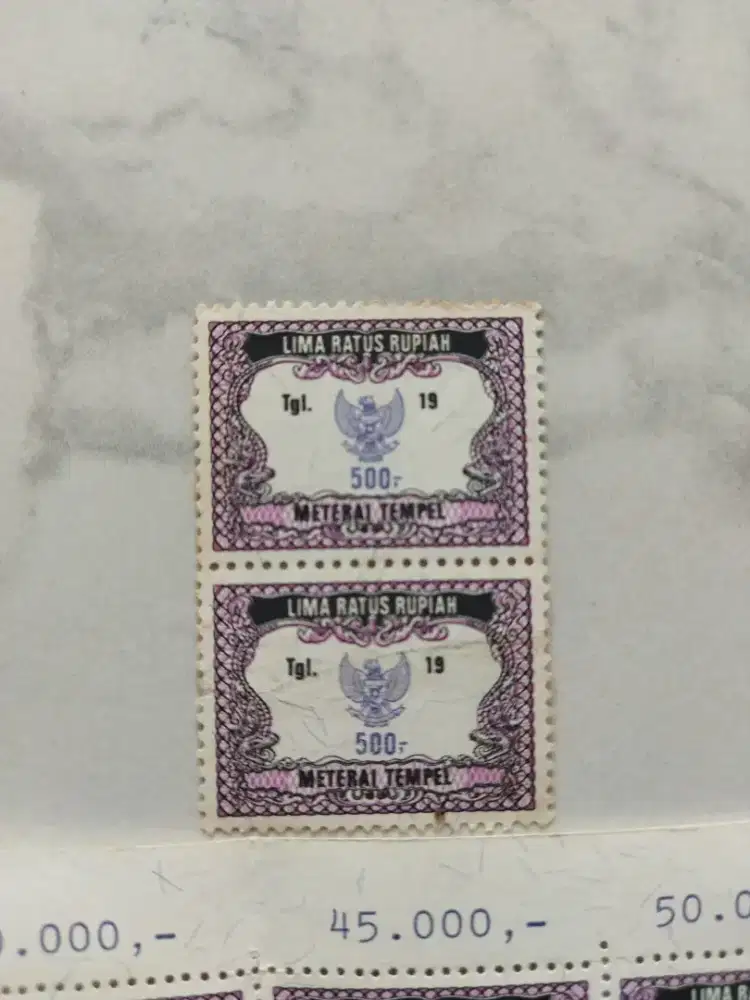 Materai Meterai 500 tahun 1991 s/d 1995