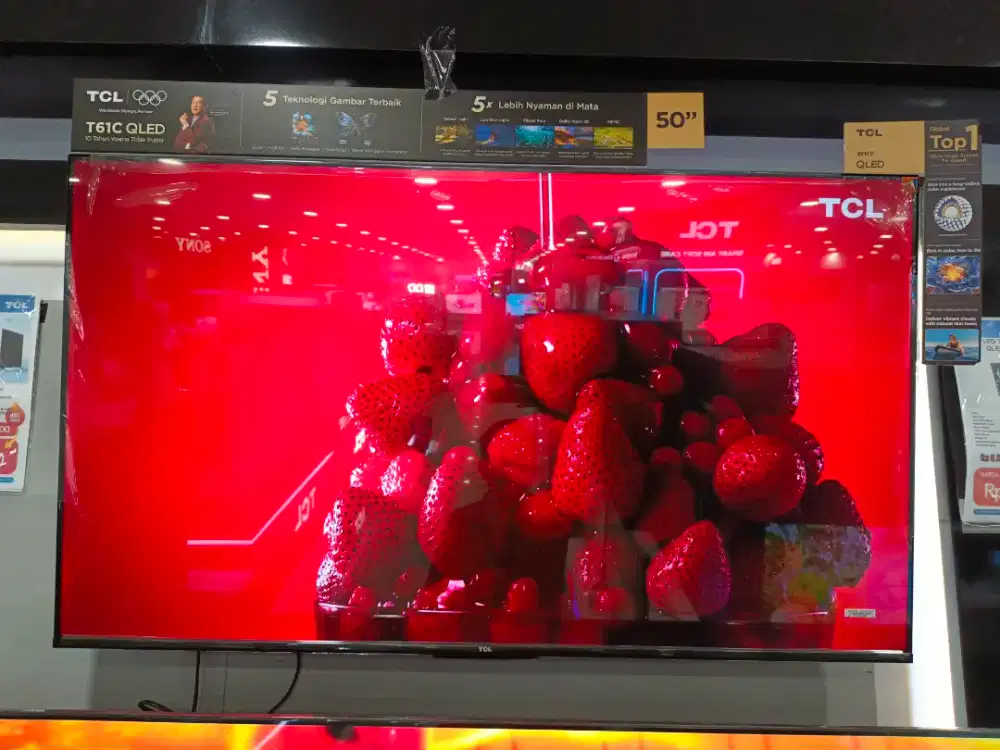 Kredit led tv TCL 50 inc QLED google tv promo tanpa dp