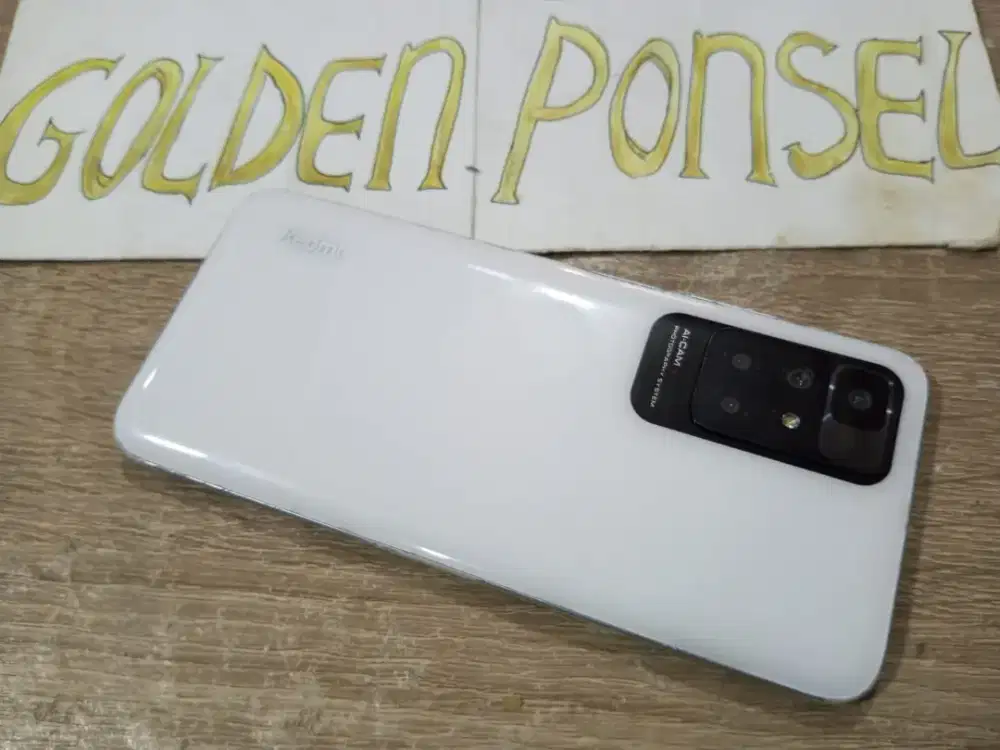 Redmi 10-White.4G.Finger.Ram 4+1/64GB.ORI.GOLDEN PONSEL