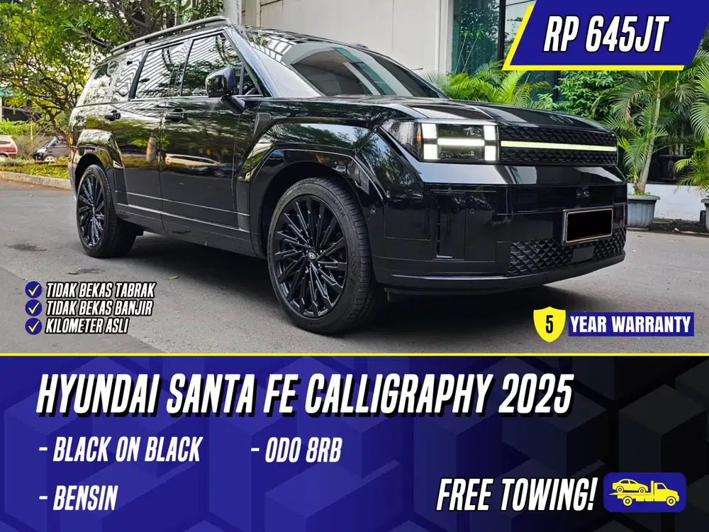 Hyundai Santa Fe Calligraphy Bensin 2025 Black Hitam Santafe