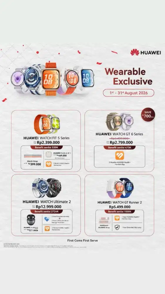 Huawei watch dan tablet