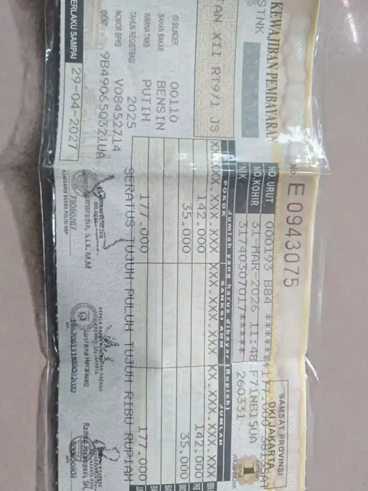 Jual motor Vario tekno 2011