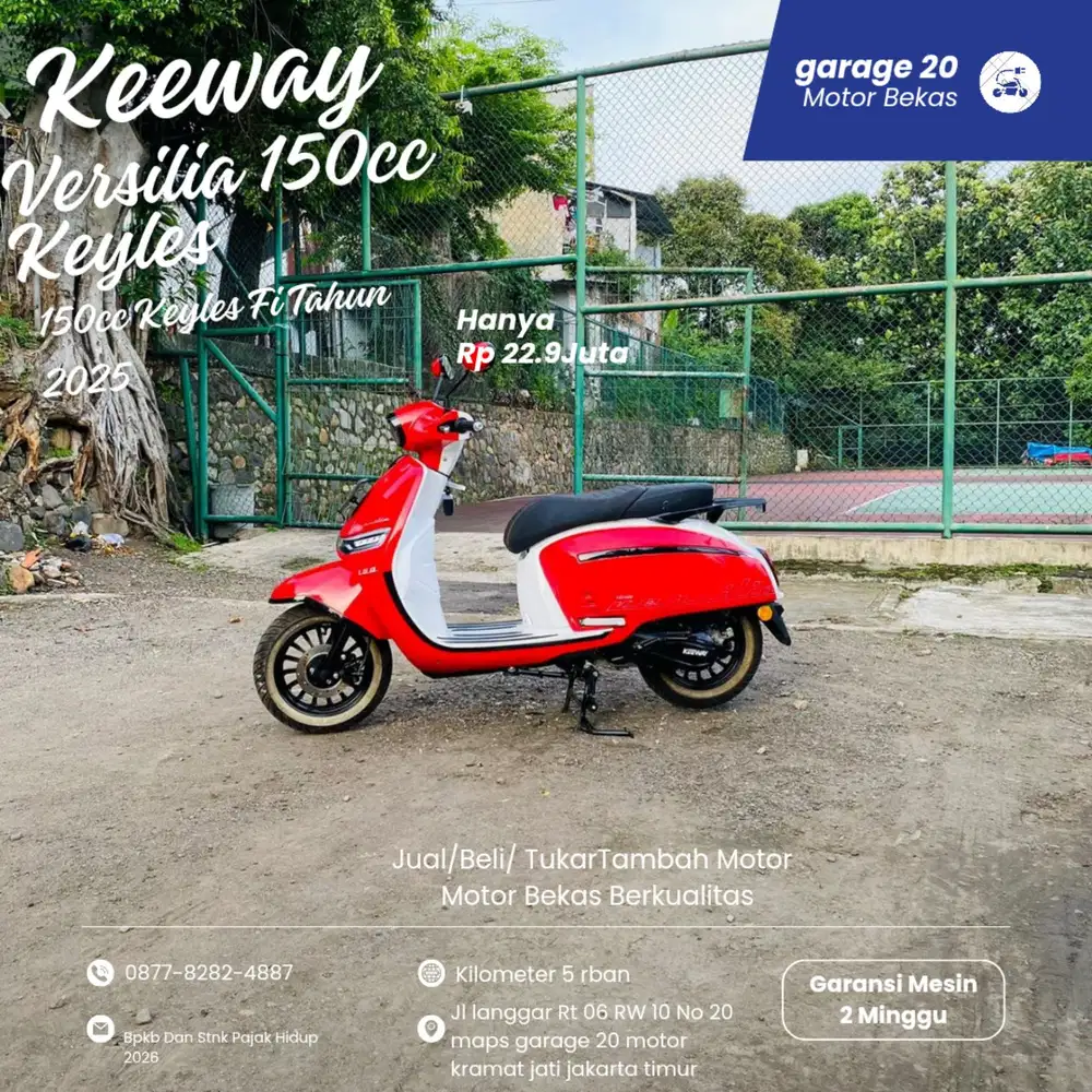 Keeway versilia 150cc spesial keylles fi Tahun 2025