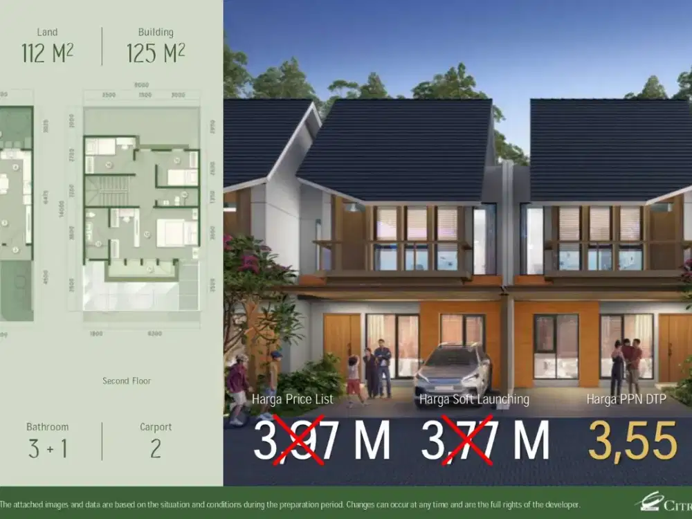 Rumah Baru Premium The Forestine Citragarden City Banyak Pilihan Unit di Kalideres Jakarta Barat