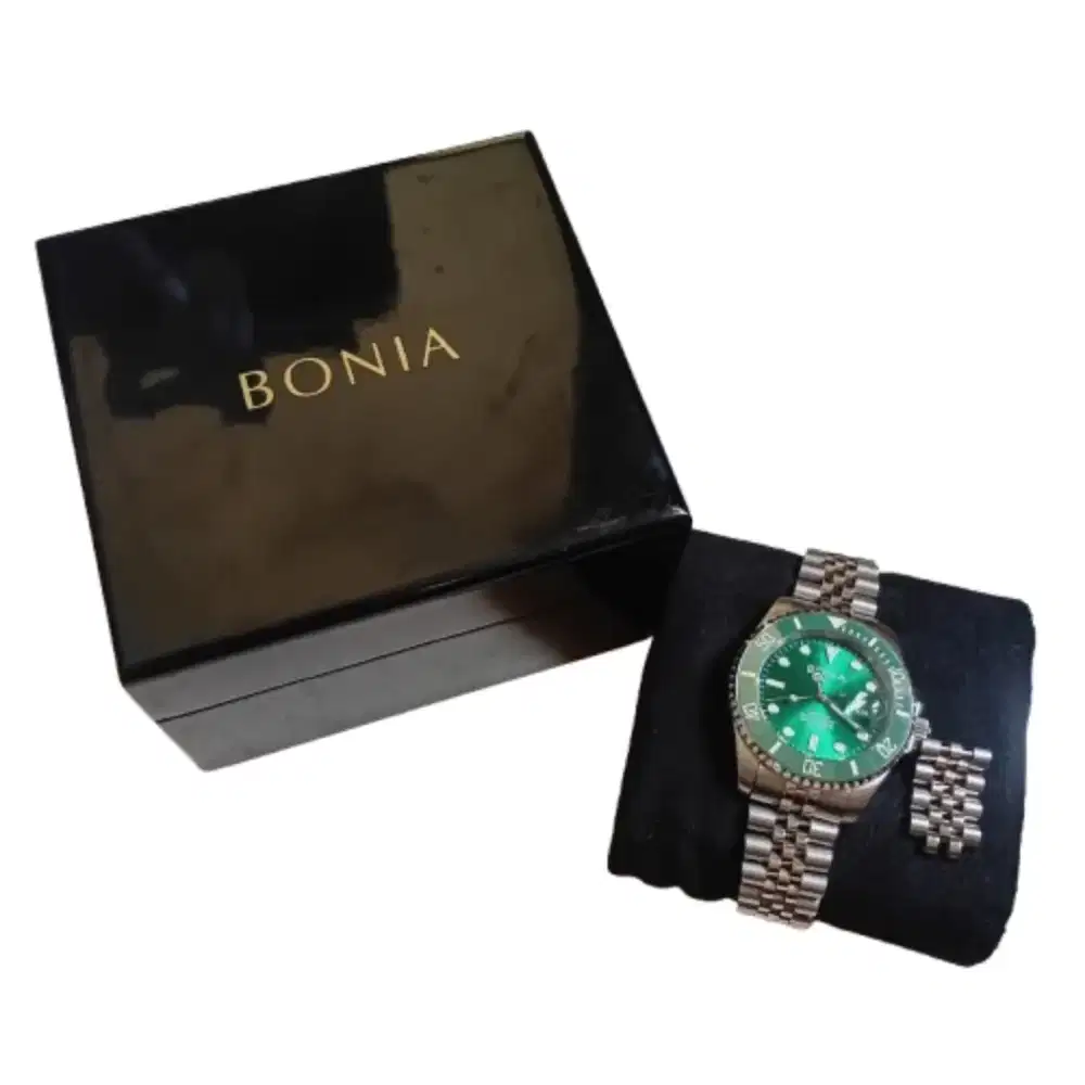 Bonia Automatic Wind Masih Gress 100% Asli Box + Strap