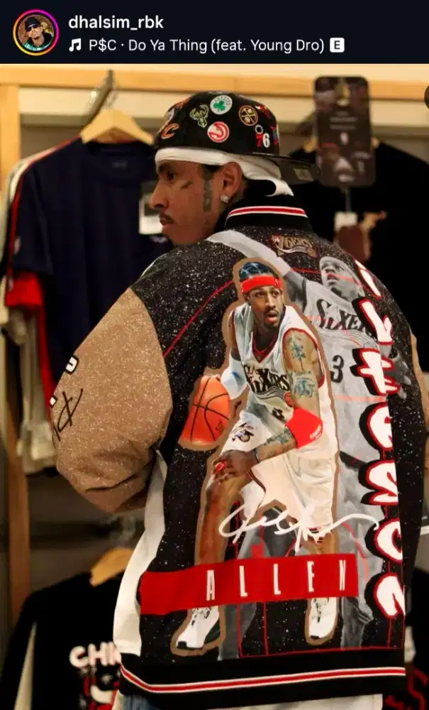 Original Mitchell & Ness Nba Iverson 76ers Mulus tdk deus new era zara